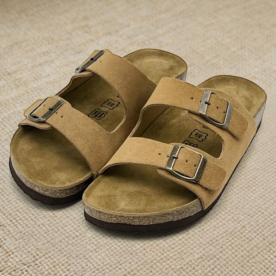 🔥 50% OFF – Unisex Suede Cork Arch Support Sandals