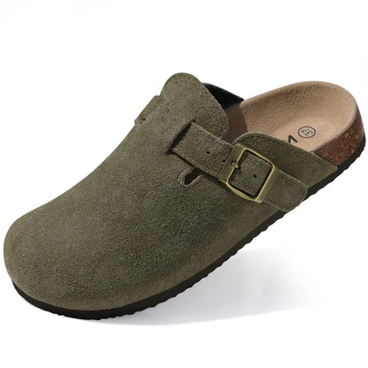 🔥 50% OFF – Unisex Genuine Suede Arch Support Clogs