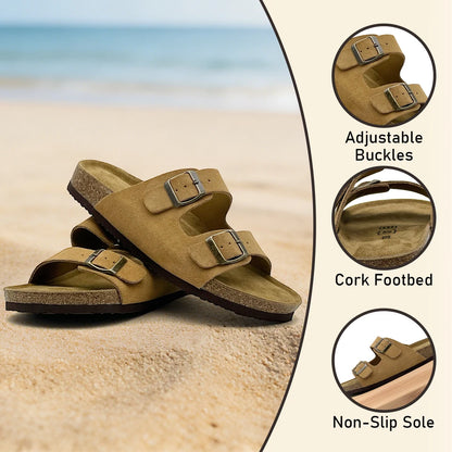 🔥 50% OFF – Unisex Suede Cork Arch Support Sandals