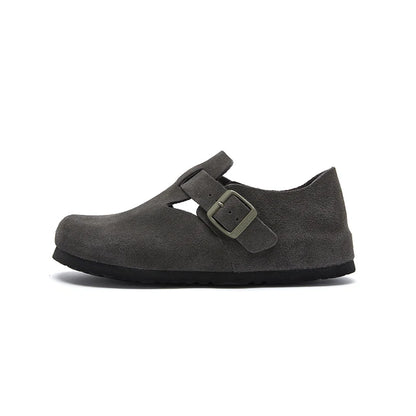 🔥 50% OFF – Women’s Genuine Leather Cork Arch Support Clogs