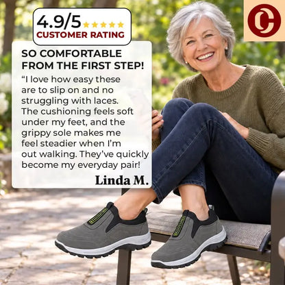 OsteoComfy - Unisex Orthopedic Slip-On Walking Shoes for Better Posture & All-Day Comfort