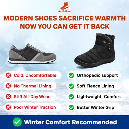 ArcticBoot - Thermal Waterproof Fleece-Lined Zip-Up Boots