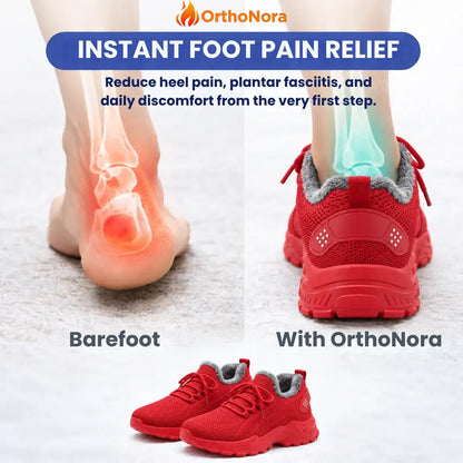 OrthoNora - Cozy Hands-Free Slip-On Orthopedic Fleece-Lined Winter Shoes