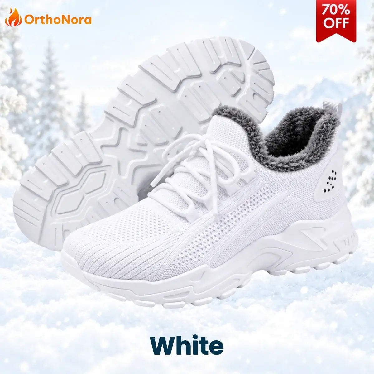 OrthoNora - Cozy Hands-Free Slip-On Orthopedic Fleece-Lined Winter Shoes