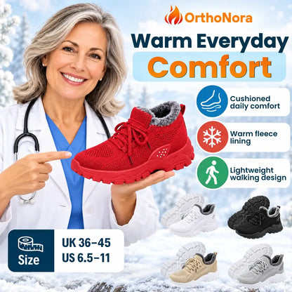 OrthoNora - Cozy Hands-Free Slip-On Orthopedic Fleece-Lined Winter Shoes