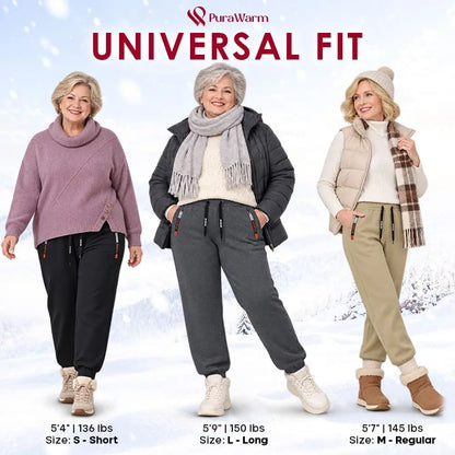 PuraWarm - Women's Comfort Stretch Thermal Fleece Pants