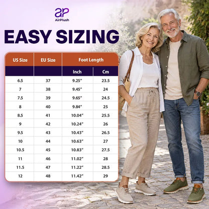 AirPlush - #1 Orthopedic Slip-On Oxfords for Seniors with Foot Pains
