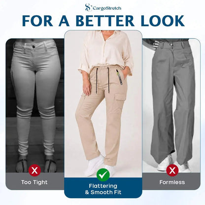 CargoStretch - Women's Stretch Multi-Pocket Cargo Pants