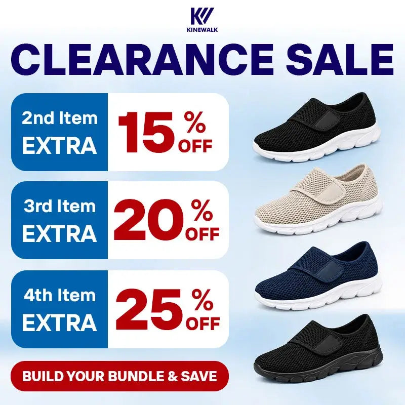 KineWalk - Comfort Orthopedic Shoes for Seniors, Edema & Diabetes