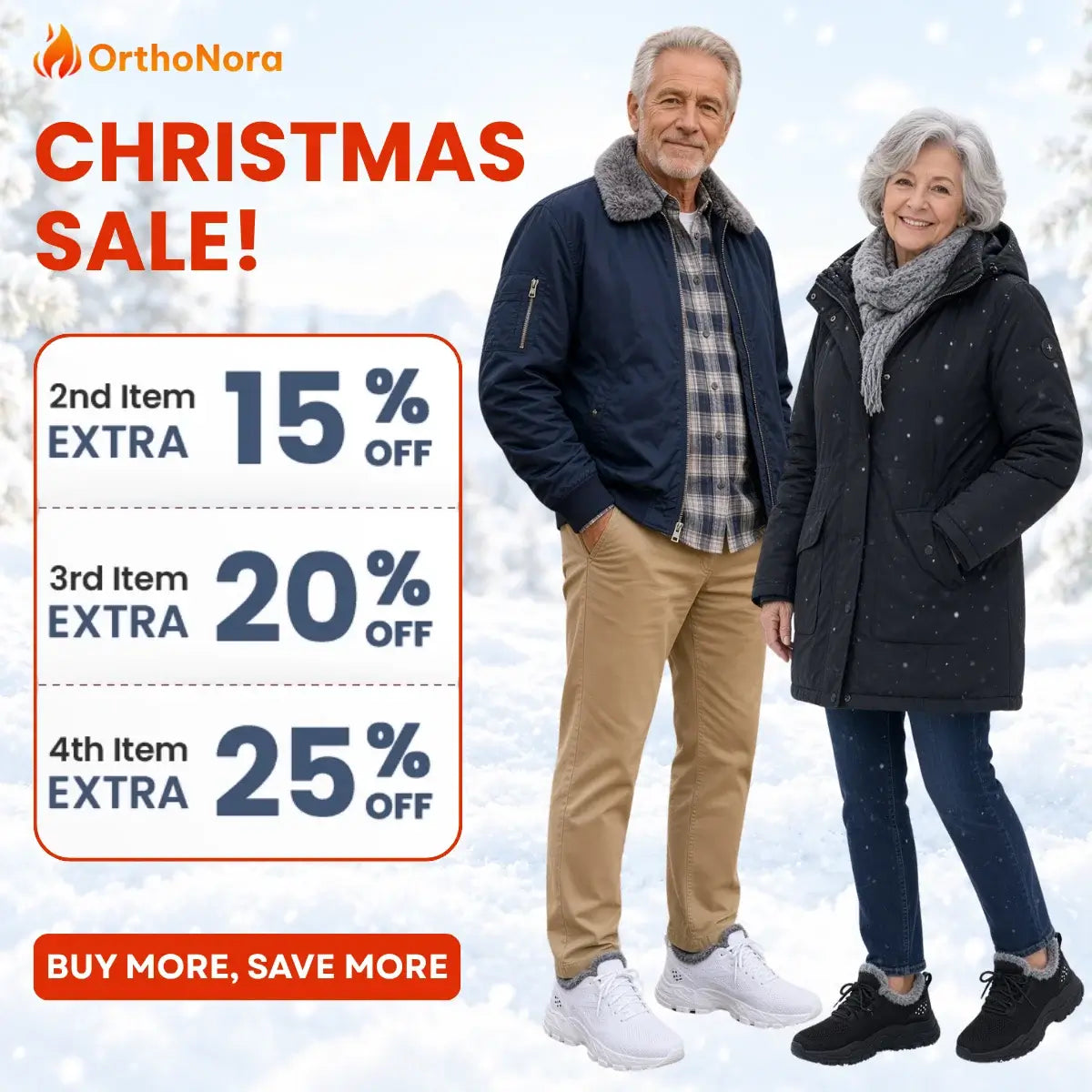 OrthoNora - Cozy Hands-Free Slip-On Orthopedic Fleece-Lined Winter Shoes