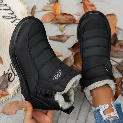 Women’s Insulated Snow Boots – Waterproof, Non-Slip & Fur Lined | Comfortable Warm Winter Shoes for Mature Women