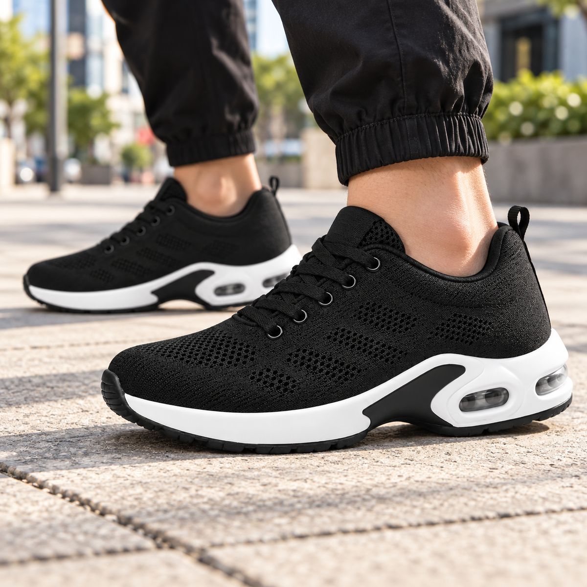 Stretch-Knit Walking Shoes