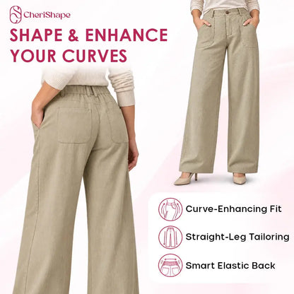 CheriShape - Lightweight Straight-Leg Comfort Pants for Seniors