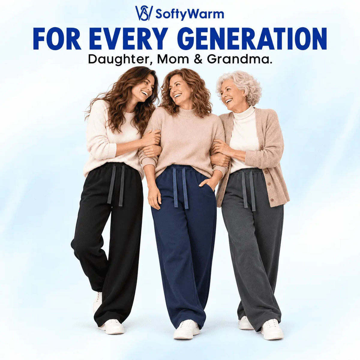 SoftyWarm - Women Cozy Fleece-Lined Relaxed Pants