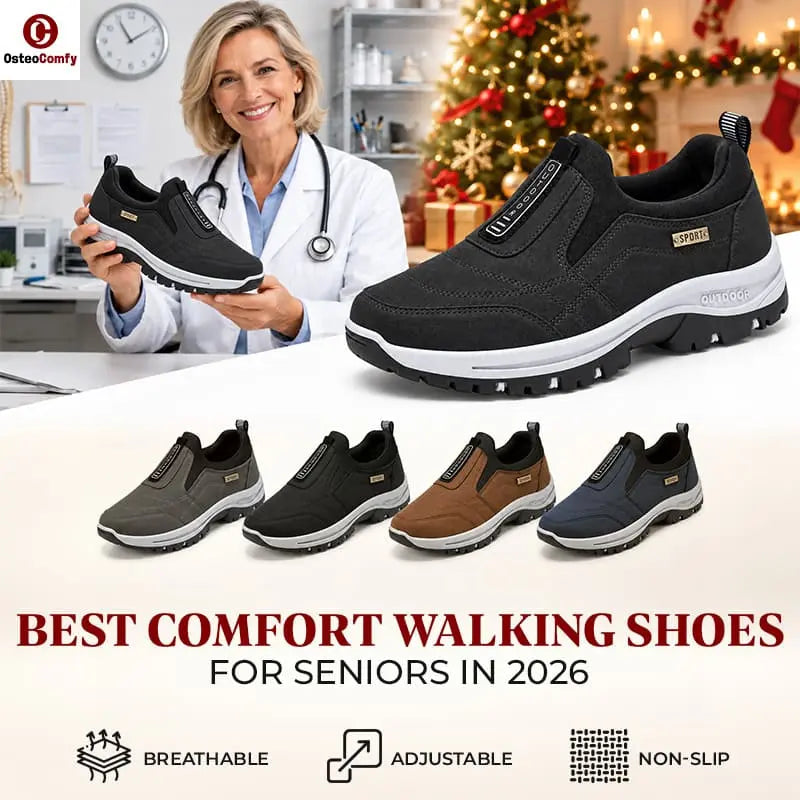 OsteoComfy - Unisex Orthopedic Slip-On Walking Shoes for Better Posture & All-Day Comfort