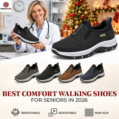 OsteoComfy - Unisex Orthopedic Slip-On Walking Shoes for Better Posture & All-Day Comfort