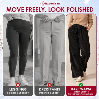 HazieWarm - 2026 Best Selling Cozy Stretch Corduroy Pants for Seniors