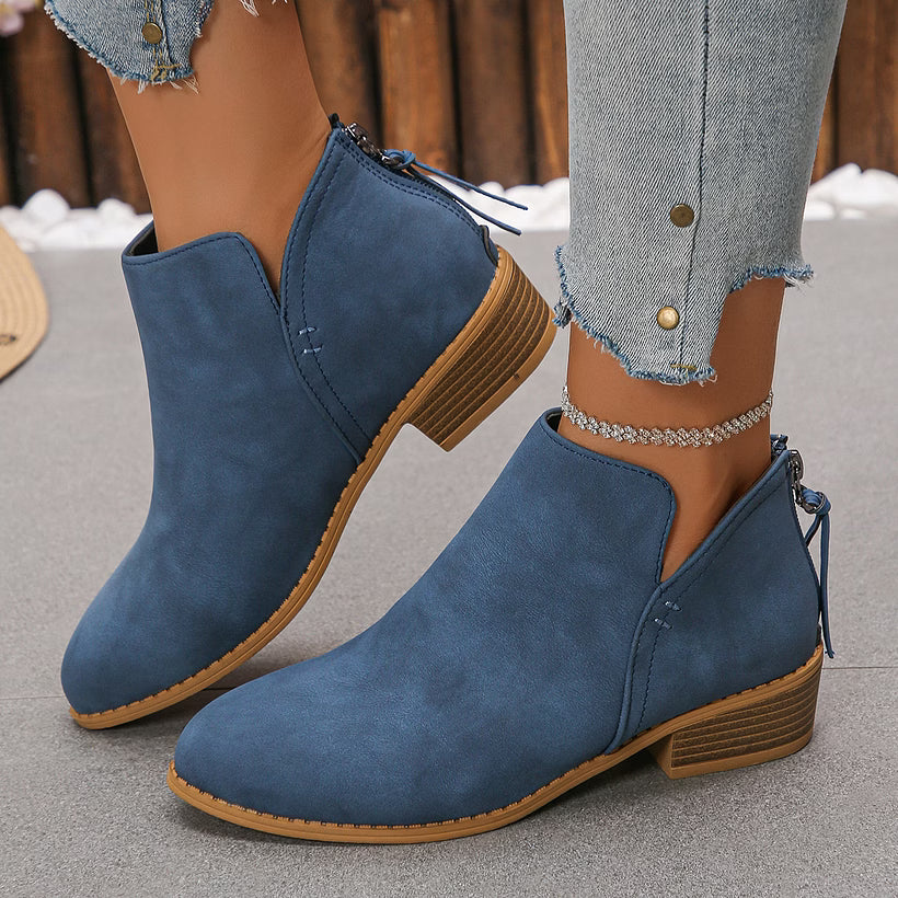 Last Day 50% OFF-Women's Ankle Boots & Booties Pull on Comfortable Comfortable Short Booties