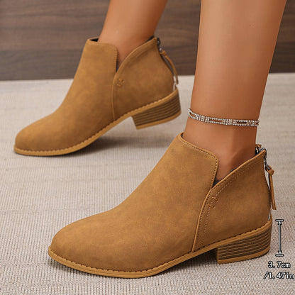 Last Day 50% OFF-Women's Ankle Boots & Booties Pull on Comfortable Comfortable Short Booties