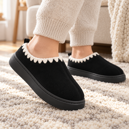 Non-Slip Lace-Up Winter Slippers