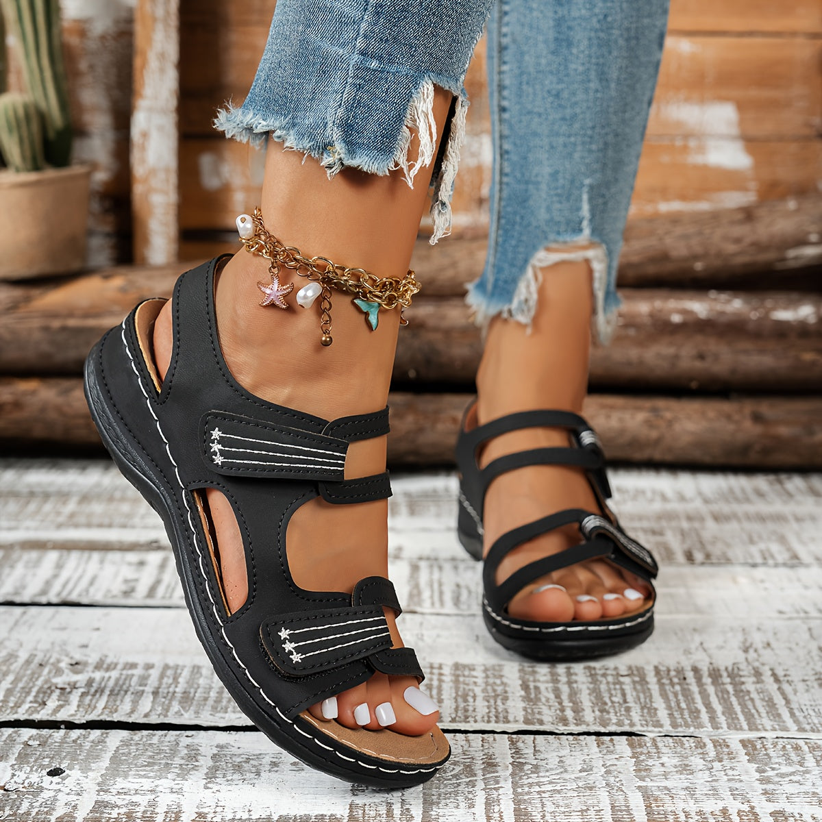 🔥Best Seller-Last Day Sale 60% OFF🔥Women's orthopedic sandals with thick, comfortable, and soft soles