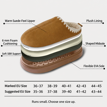Non-Slip Lace-Up Winter Slippers