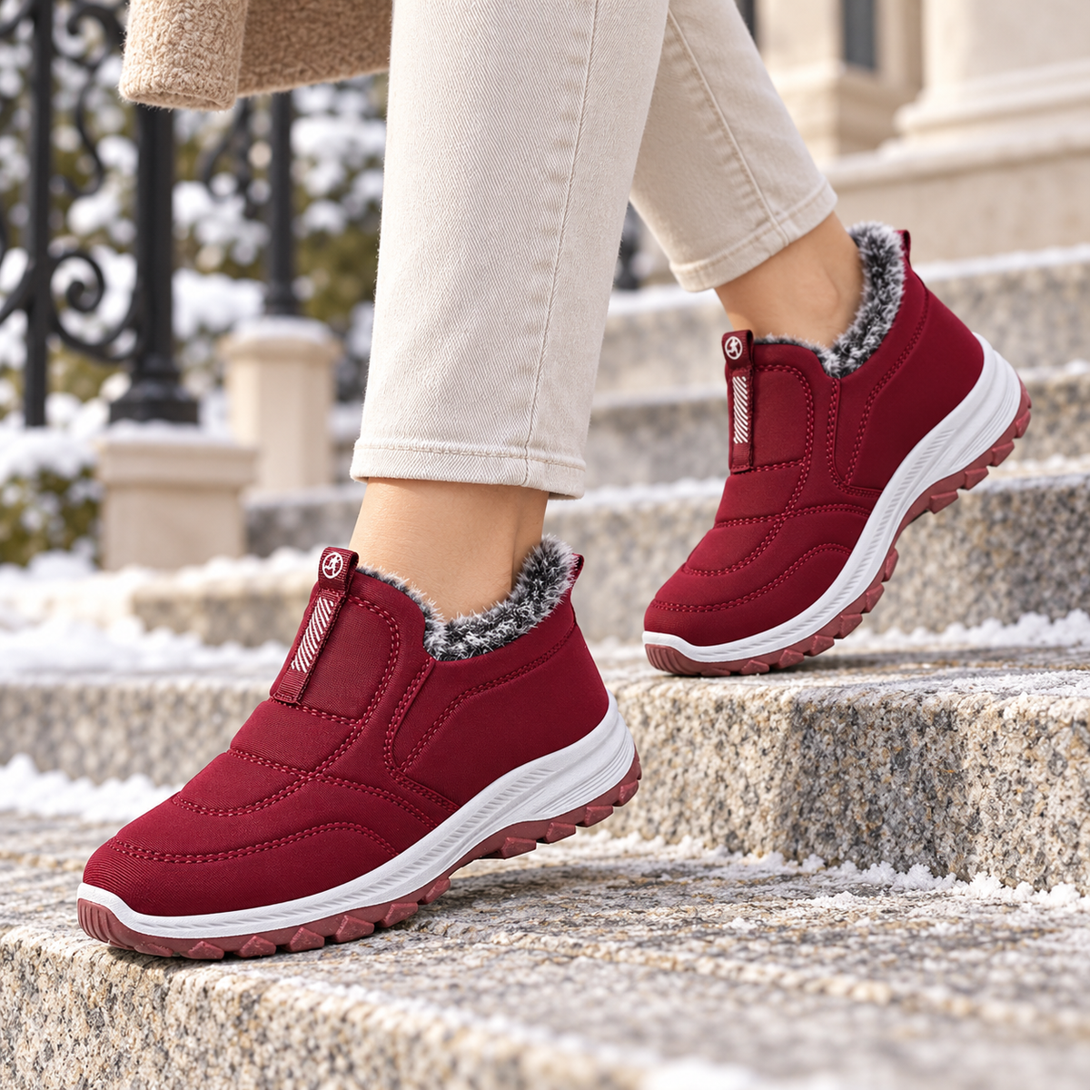 2026 New Arrival Women’s Waterproof Fur-Lined Ankle Boots