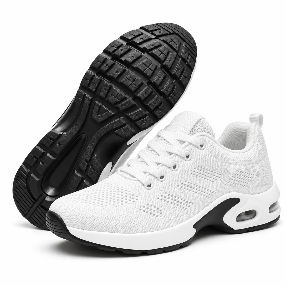 Stretch-Knit Walking Shoes