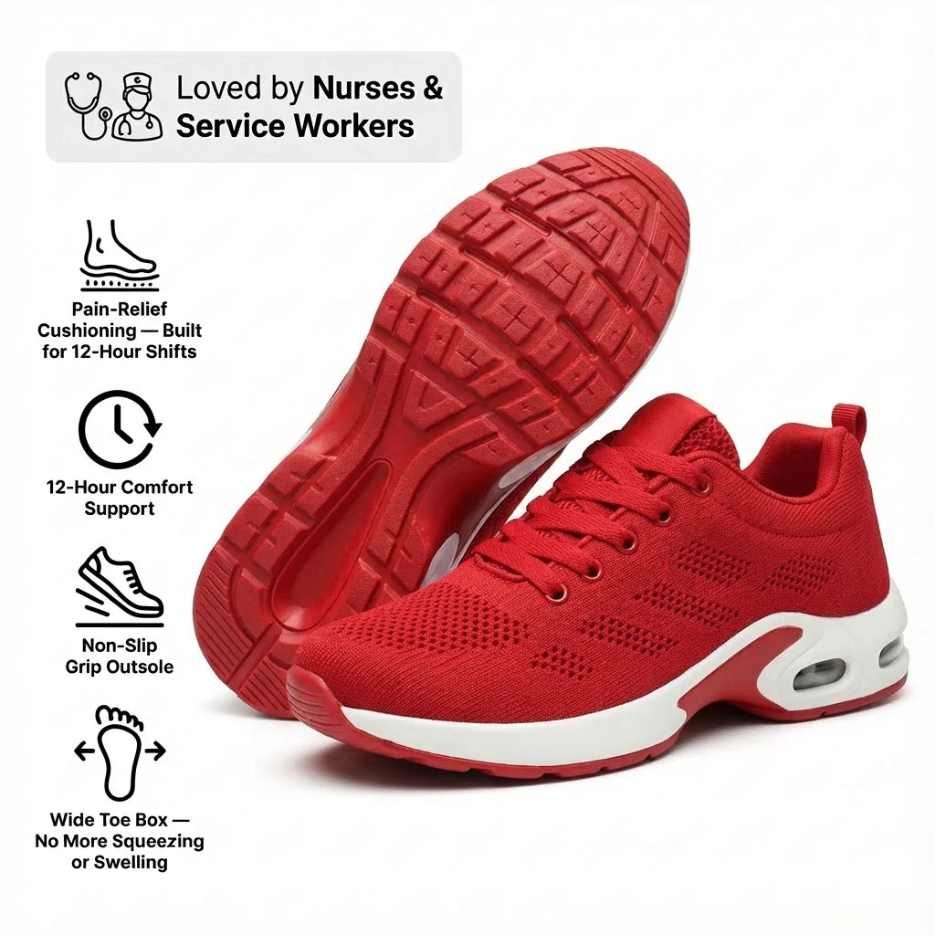 Talqimo™ Pro — 12-Hour Shift Shoes for All-Day Foot, Knee & Back Pain Relief
