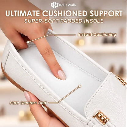 BellaWalk - Women's Comfort Soft Leather Slip-On Moccasins