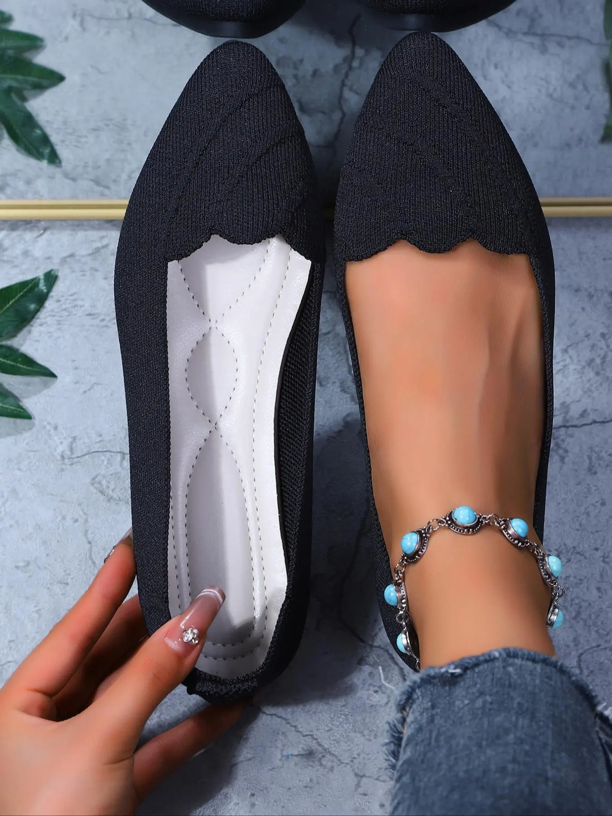 Women's Flats – Pointed Toe, Slip-On, Lightweight