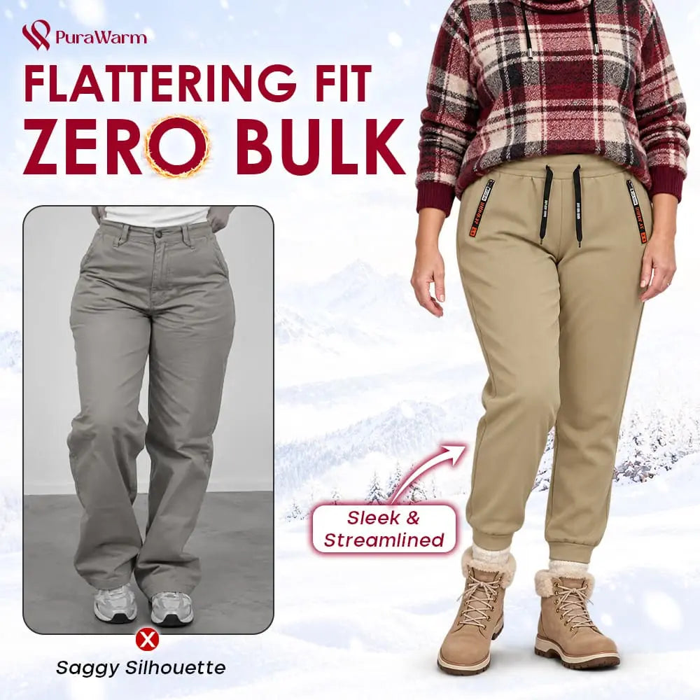 PuraWarm - Women's Comfort Stretch Thermal Fleece Pants