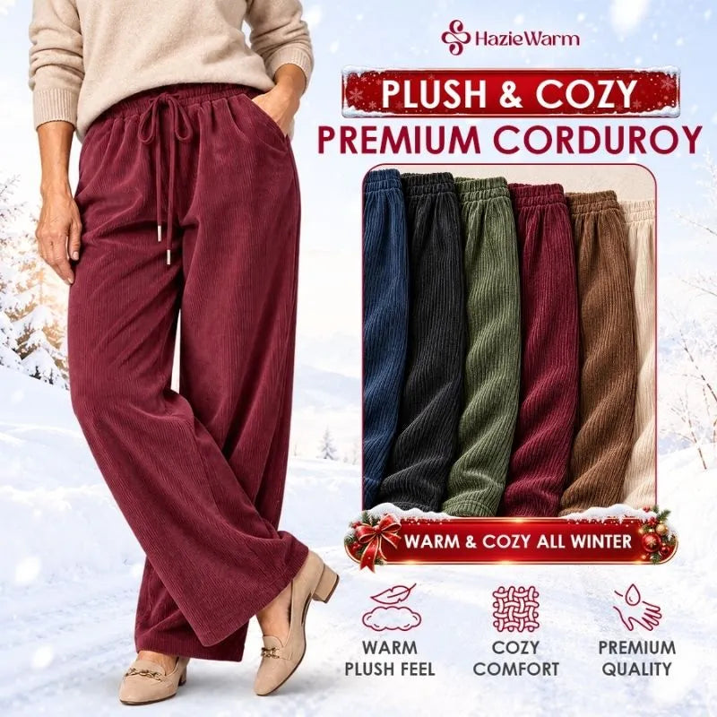 HazieWarm - 2026 Best Selling Cozy Stretch Corduroy Pants for Seniors