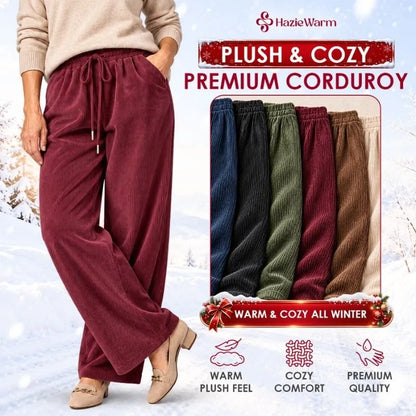 HazieWarm - 2026 Best Selling Cozy Stretch Corduroy Pants for Seniors