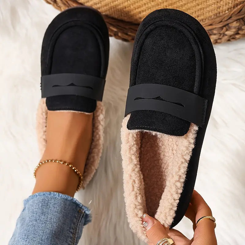 💥Hot Special Discount 60% OFF💥 Women’s Comfort Slip-On Loafers – Premium Leather, Soft Sole & Warm Cozy Feel