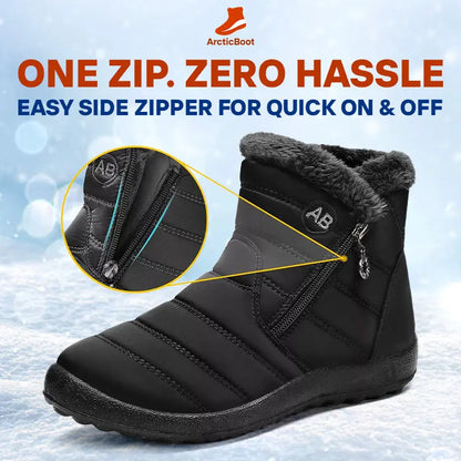 ArcticBoot - Thermal Waterproof Fleece-Lined Zip-Up Boots