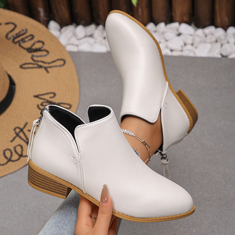 Last Day 50% OFF-Women's Ankle Boots & Booties Pull on Comfortable Comfortable Short Booties