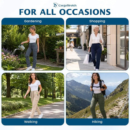 CargoStretch - Women's Stretch Multi-Pocket Cargo Pants