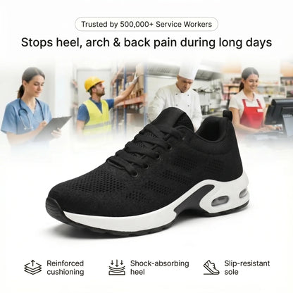 Talqimo™ Pro — 12-Hour Shift Shoes for All-Day Foot, Knee & Back Pain Relief