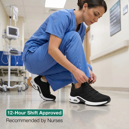 Talqimo™ Pro — 12-Hour Shift Shoes for All-Day Foot, Knee & Back Pain Relief