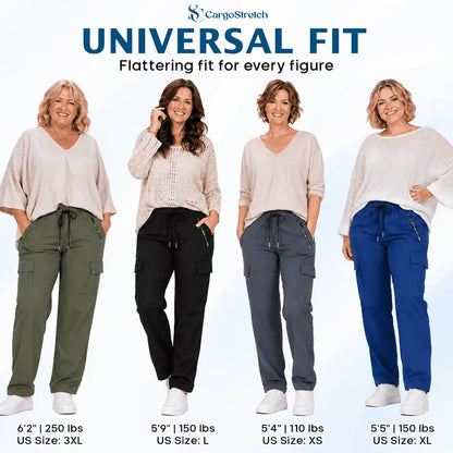 CargoStretch - Women's Stretch Multi-Pocket Cargo Pants