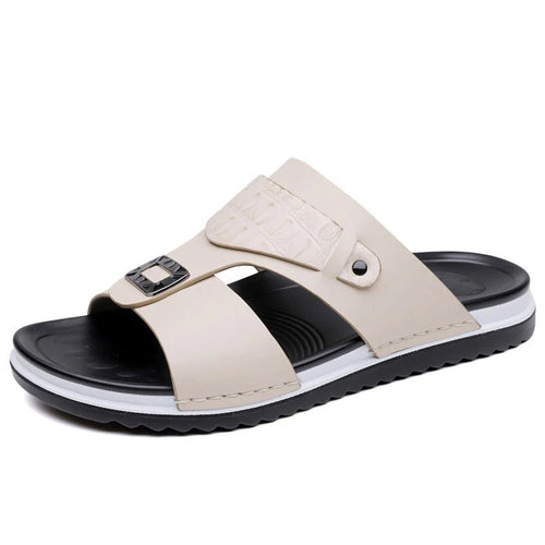 ✨Men's Faux Leather Slip-On Sandals
