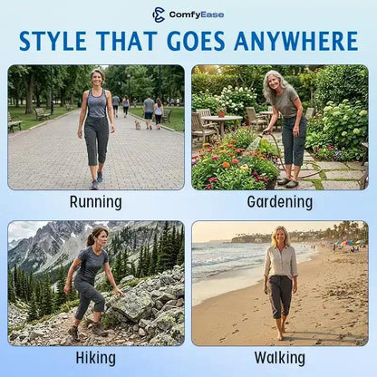 ComfyEase™ - Women Cargo Capri Lightweight Hiking Cropped Pants