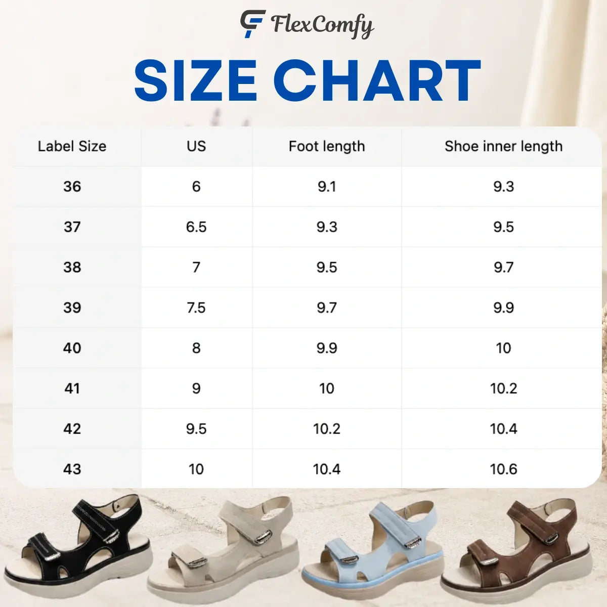 FlexComfy - Women's Wide-Fit Thick Platform Sandals with Arch Support