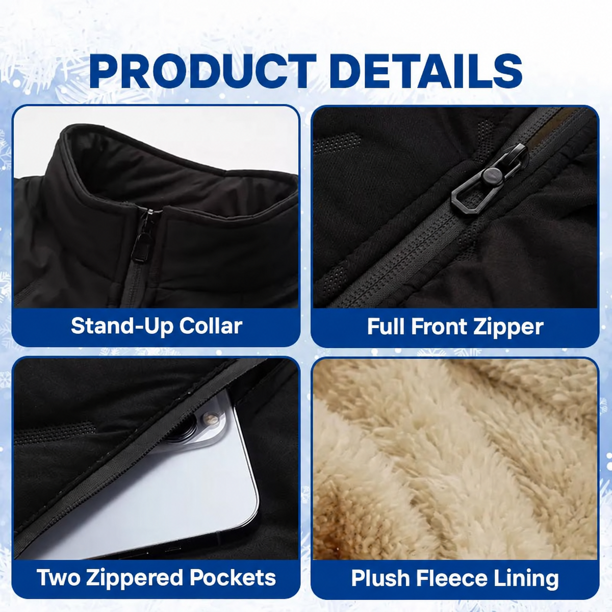 Waterproof Fleece-Lined Vest