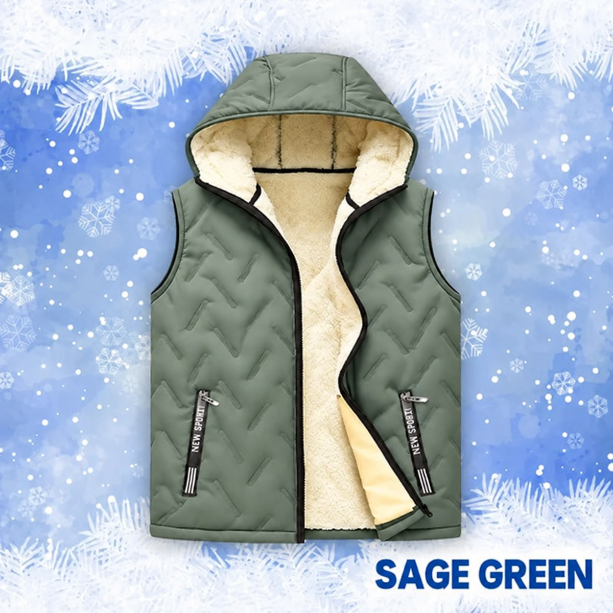 Waterproof Fleece-Lined Vest