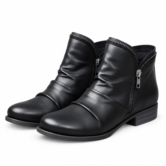 LAST DAY 50% OFF-Women'S Vintage Velcro Flat Ankle Boots
