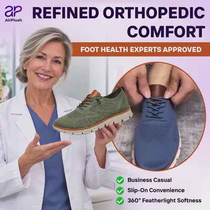 AirPlush - #1 Orthopedic Slip-On Oxfords for Seniors with Foot Pains