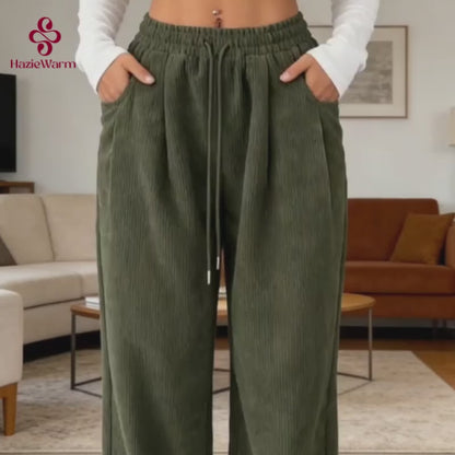 HazieWarm - 2026 Best Selling Cozy Stretch Corduroy Pants for Seniors