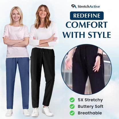 StretchActive - Women's Ultra Soft Stretch Perfect Drape Casual Pants